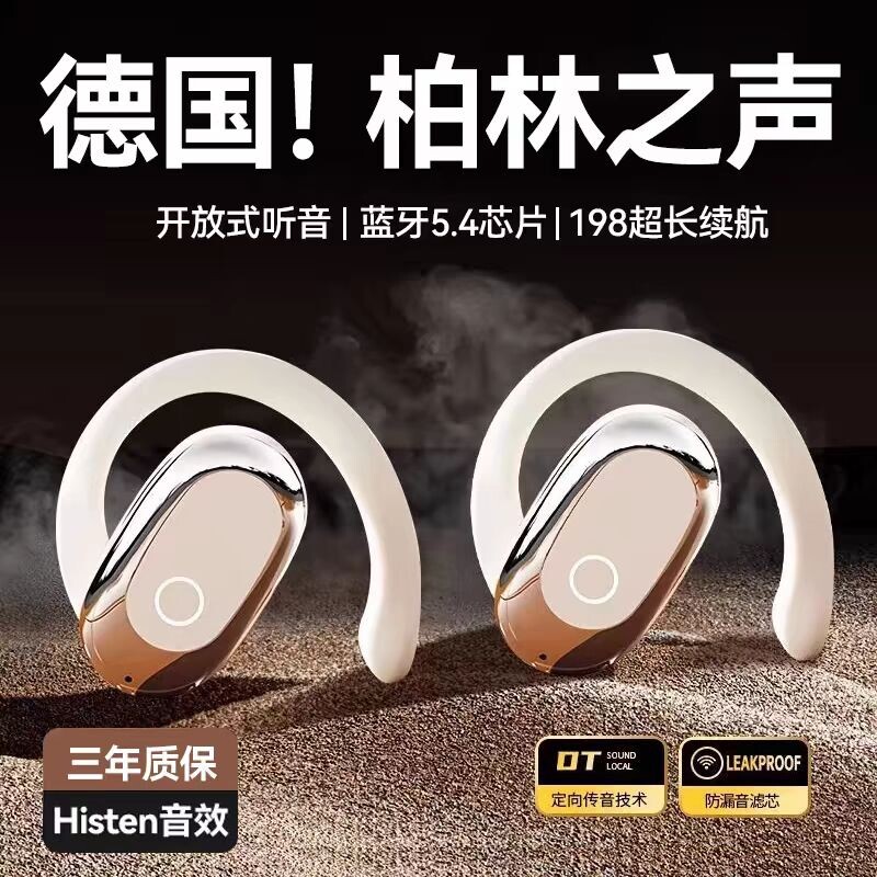柏林之音无线蓝牙耳机2024挂耳式不入耳骨传导高音质超长续航运动