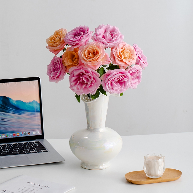 法式轻奢陶瓷花瓶插花摆件