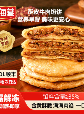 天海藏早餐酥皮牛肉馅饼金黄酥脆