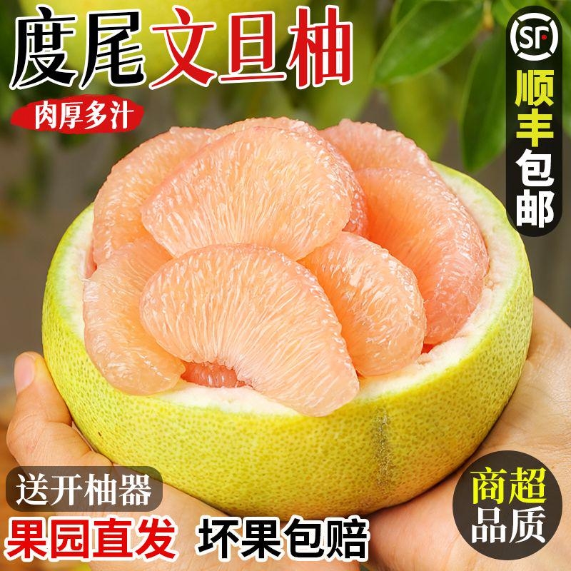 正宗度尾文旦柚福建红心柚子新鲜当季水果孕妇10斤装包邮现摘蜂蜜