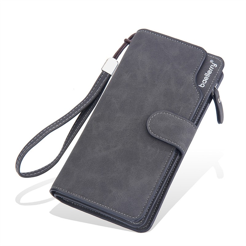 钱包男长款拉链搭扣皮夹大容量手拿包多卡位一体卡包男士钱夹