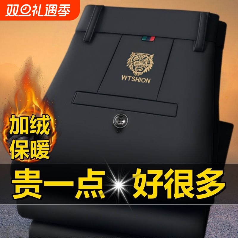 高档商务秋冬款休闲裤厚款弹力直筒抗皱宽松刺绣男裤男士裤子弹性