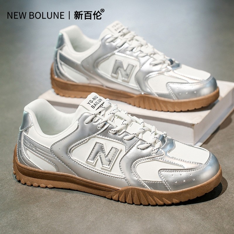 NEW BOLUNE/新百伦男鞋阿甘鞋青少年休闲运动鞋防滑板鞋德