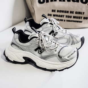 情侣百搭校园风跑步鞋 新百伦秋季 男女同款 复古老爹鞋 运动休闲 新款