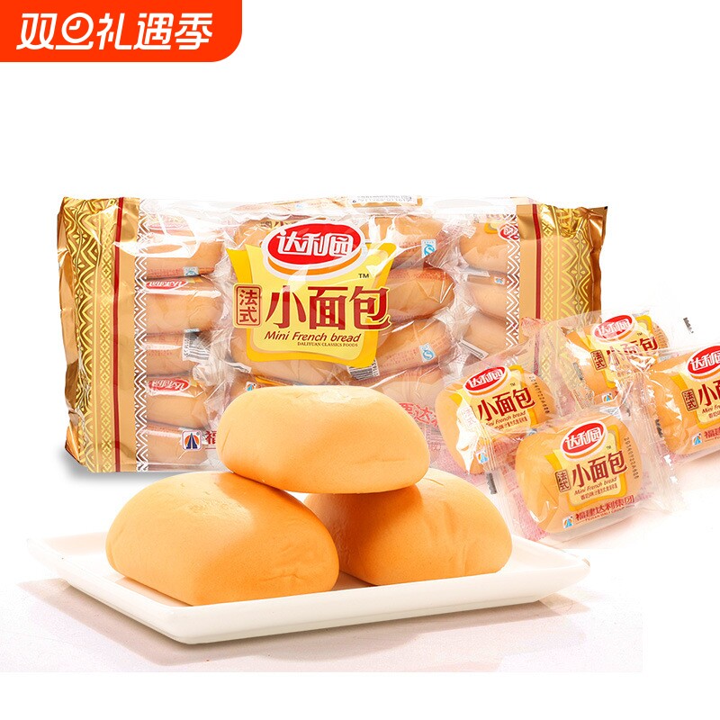 达利园小面包软面包乳酸菌法式400g20枚独立包装早餐包散装手撕
