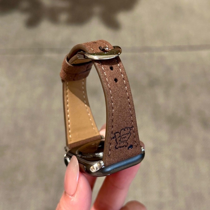 适用于红米watch6表带翻毛皮redmi4/5拥抱小狗印花小众