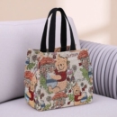 帆布包卡通外出防水大容量新款 手提包饭盒拎包上班手提袋便当 时尚