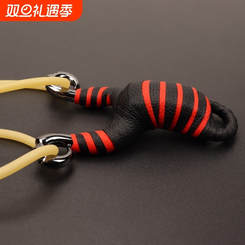 藏羚羊户外精抛光圆皮筋弹弓统弹弓射鱼弹弓架子锌合金