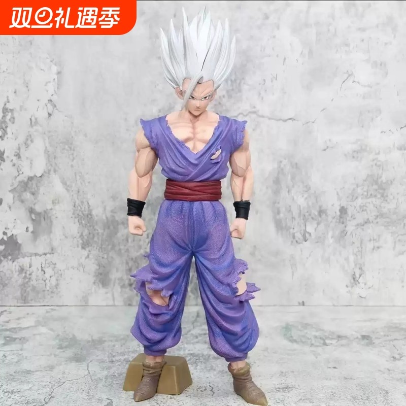 七龙珠 超级英雄 白神悟饭 野兽悟饭 彩盒装手办模型摆件周边公仔