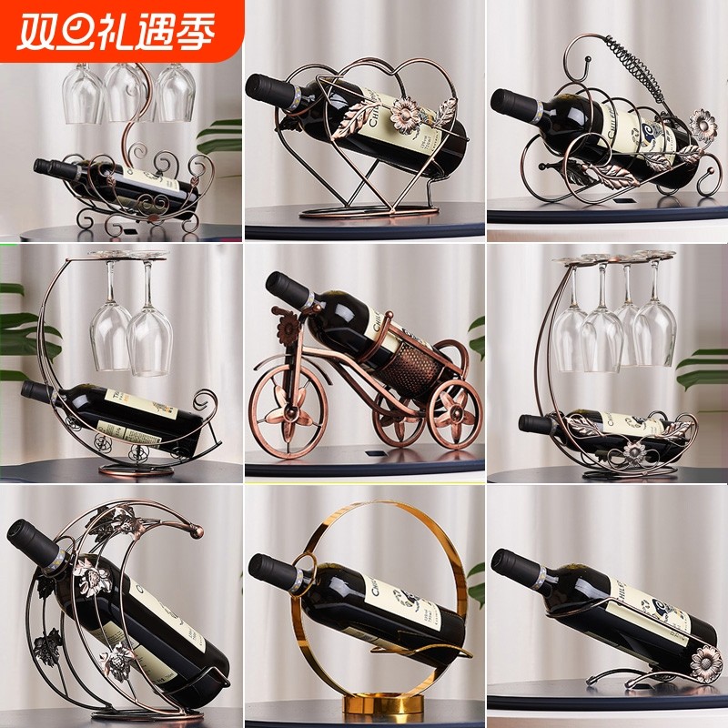 红酒架子酒架家用红酒杯架倒挂高脚杯展示架轻奢高档酒柜装饰摆件