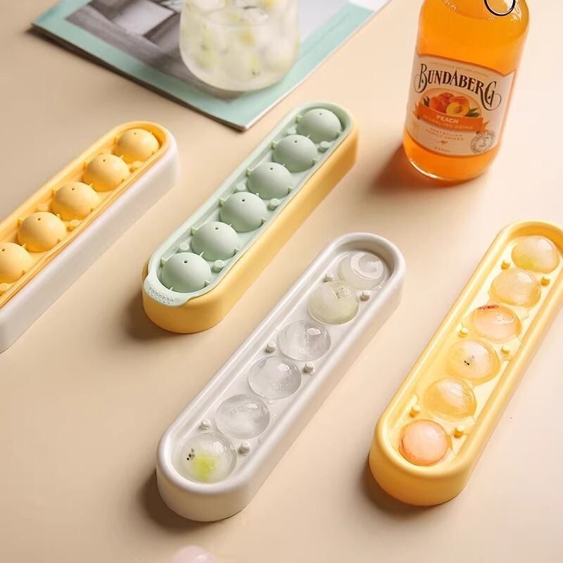 冰球模具食品级按压硅胶威士忌冰格家用冰箱制冰盒圆球冻冰块神器