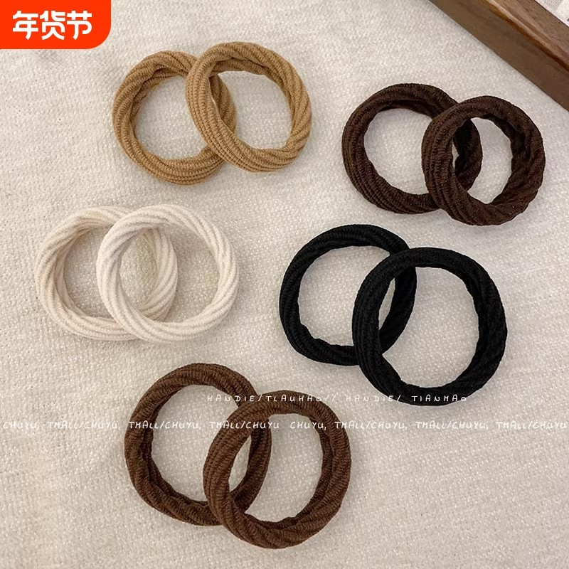 扎高马尾头绳高弹力耐用皮套女发圈橡皮筋女扎头成人发绳不勒头,饰品/流行首饰/时尚饰品新,发饰,淘宝优惠券,粉丝福利购,淘宝优惠卷