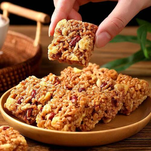 花生香米酥硬脆老式沙琪玛小米酥坚果酥怀旧解馋小吃好吃的健康
