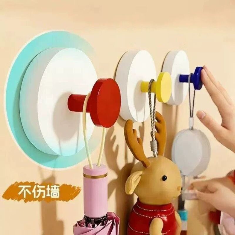 多巴胺吸盘挂钩玄关承重力强粘胶免打孔入户门口放钥匙神器强力图片