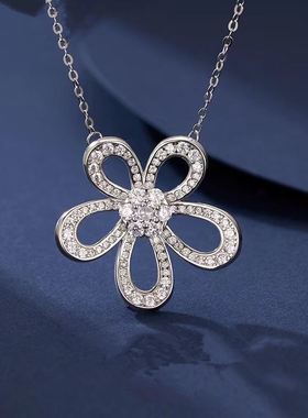 创意花朵足银990项链太阳花