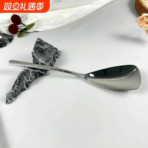 家用不锈钢日式分餐勺冰淇淋勺可爱韩式勺子创意长柄大勺西餐勺
