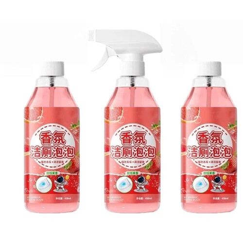 香氛洁厕泡泡液马桶除垢450ml*3瓶