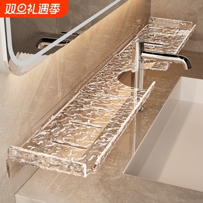 洗手台置物架浴室洗漱台卫生间各种神器厕所水龙头壁挂式收纳架子