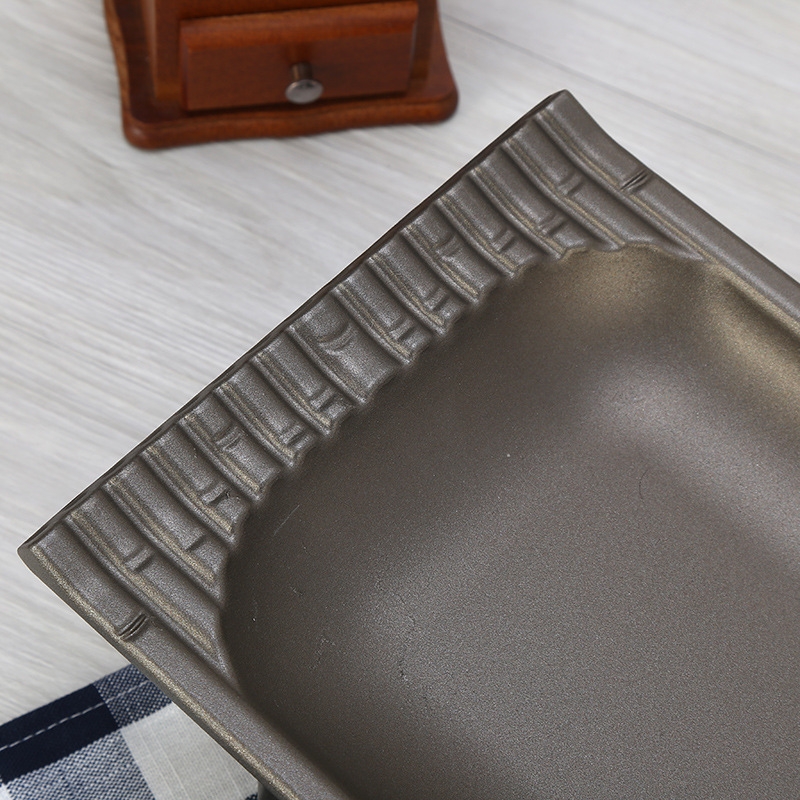 韩式不沾长方形烤鱼炉酒精炉家用方形陶板烤肉烤盘干锅铁板烧商用