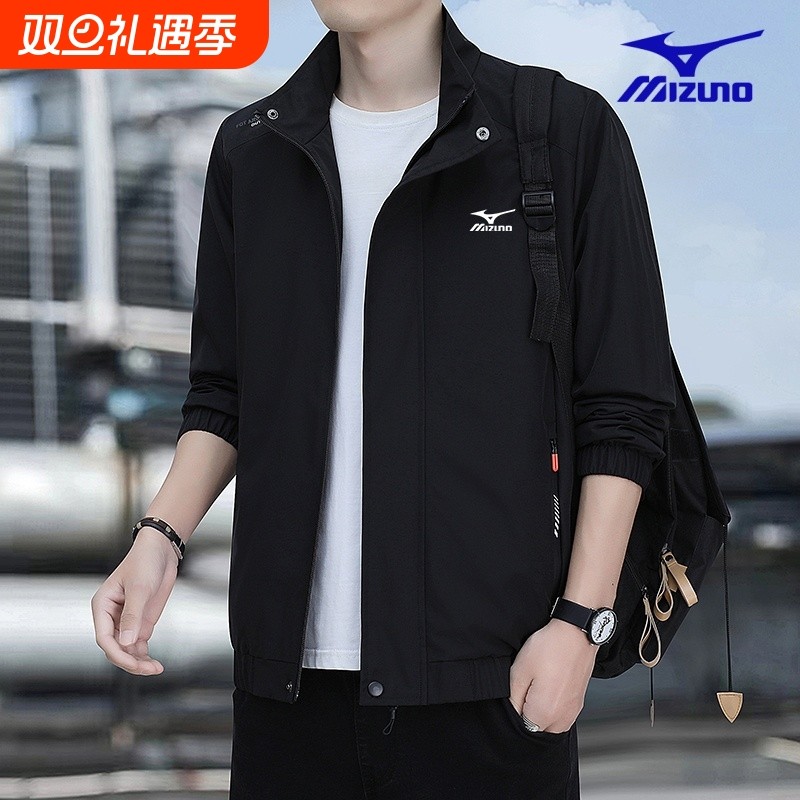 外套男士春秋新款立领上衣MIZUNO GOLF休闲百搭宽松防风