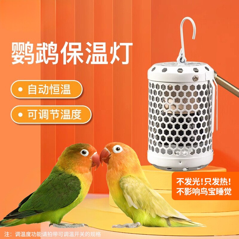 鹦鹉保暖灯陶瓷加热灯罩虎皮保温芦丁鸡取暖器恒温防烫温控器控温