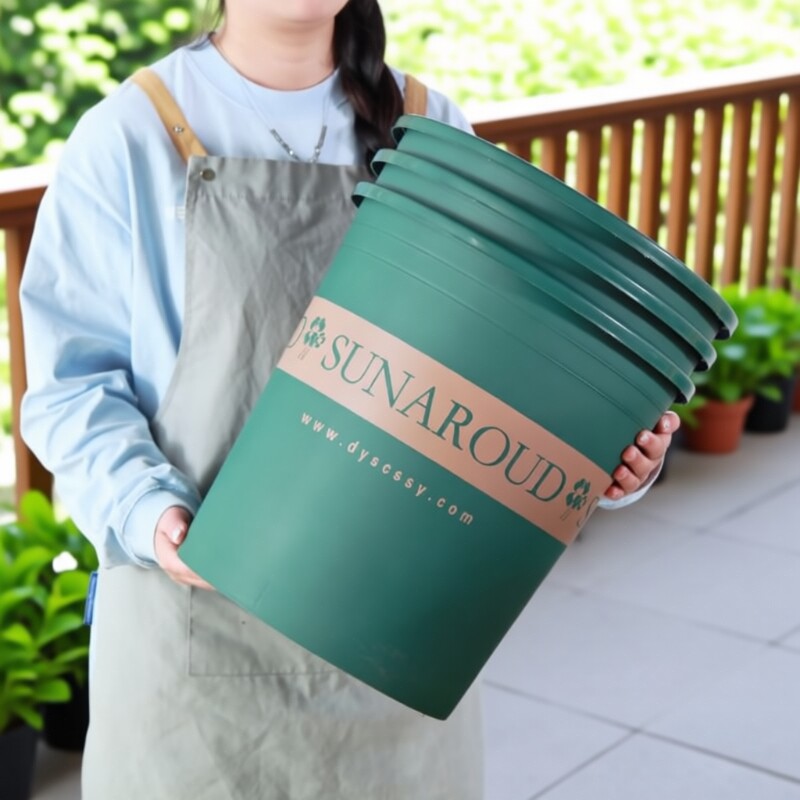 加仑花盆家用阳台塑料小绿萝多肉第三代二代树脂托盘控根种植耐用