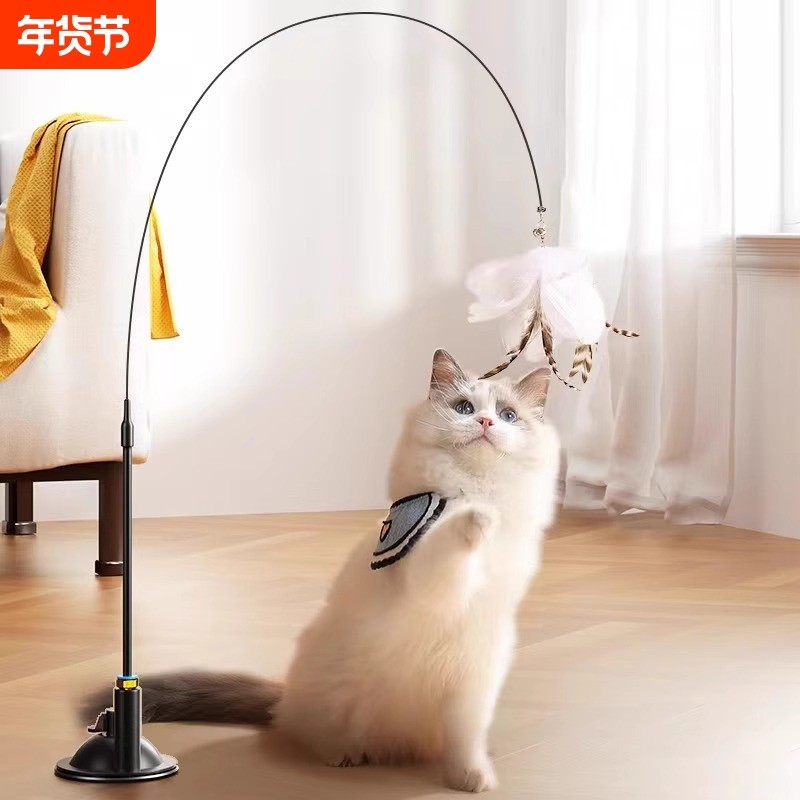 猫玩具逗猫棒自嗨解闷神器带吸盘长杆宠物小猫咪玩的幼猫用品大全,宠物/宠物食品及用品,逗猫棒,淘宝优惠券,粉丝福利购,淘宝优惠卷
