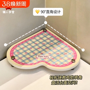 洗手台面硅藻泥吸水垫牙刷洗漱口沥水架收纳垫卫生间置物架浴室