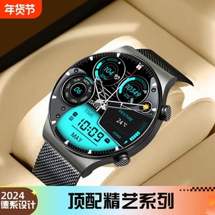 新版智能运动手表蓝牙通话多功能手环商务情侣成人通用心率血压防水监测打电话连接充电专业