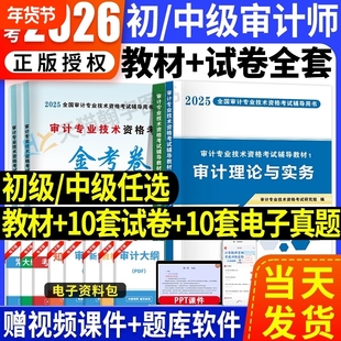 备考2026年审计师考试教材真题模拟试卷初级中级审计理论与实务+审计专业相关知识审计初级考试审计师中级考试中级审计师教材2025