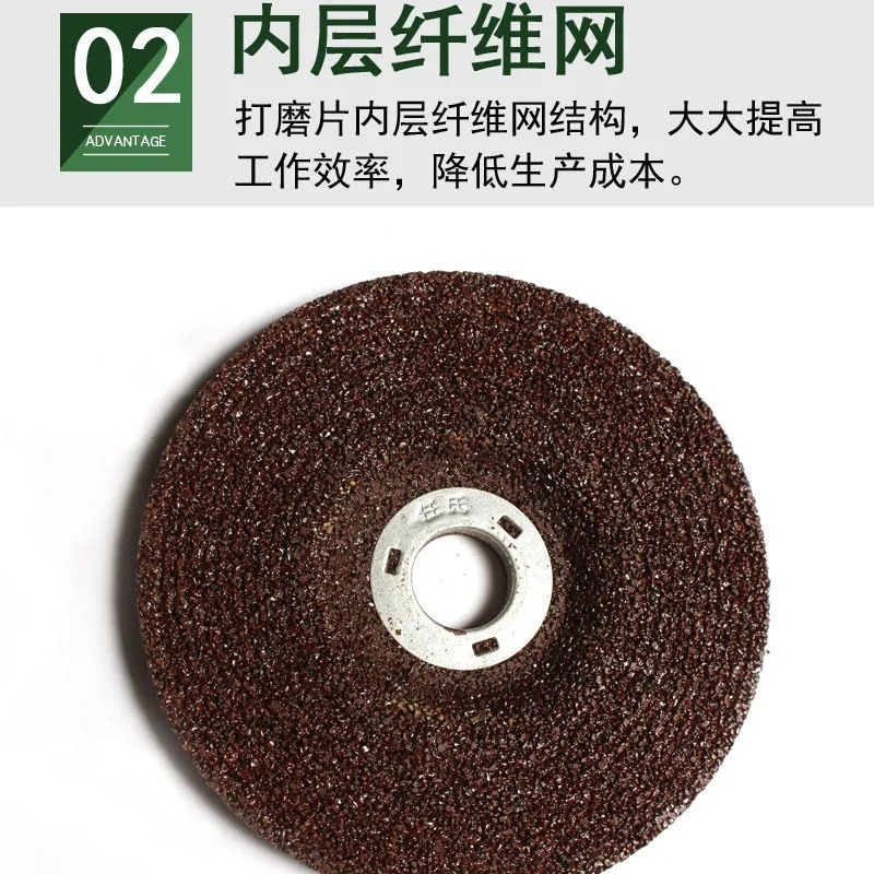 磨光片100角磨片手磨机砂轮片125/150角磨机树脂磨片不锈钢打磨片