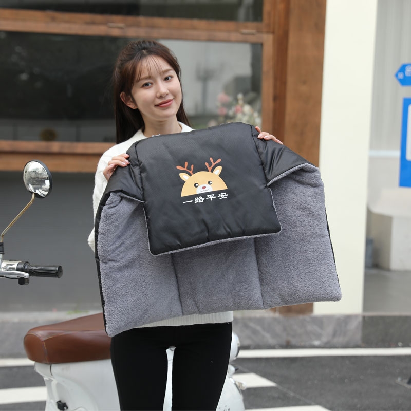 护腿电动自行车挡风被摩托盖腿内搭护膝小型迷你防风罩无把套女士