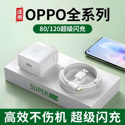 适用OPPO充电器120W超级闪充套装