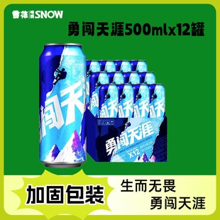 雪花勇闯天涯500mlx12罐非原麦汁浓度8°P夏日烧烤火锅搭档