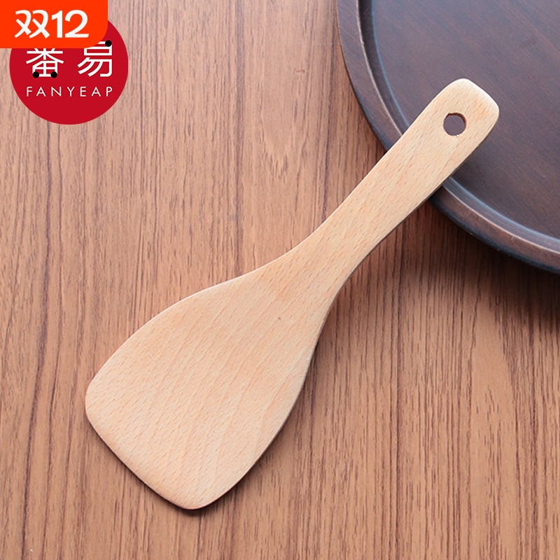 锅铲/木AA1sn0-不粘锅家用锅铲短柄搅拌铲子耐高温炒菜工具饭勺