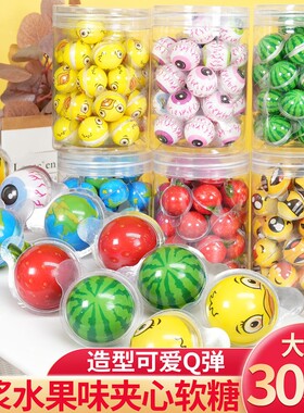 爆浆西瓜软糖地球糖3D眼球果眼睛眼珠子网红爆款创意儿童零食搞怪