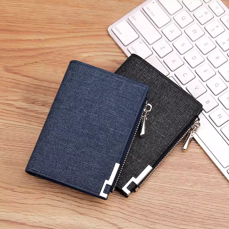 2026新款钱包男短款潮流便携青年皮夹超薄迷你零钱包男式卡包