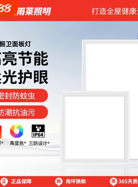 厨房面板灯灯300x600扣板灯集成吊顶LED灯浴室卫生间平板吸顶灯