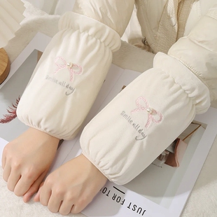 袖套女秋冬短款棉袄袖头学生羽绒服耐脏手袖成人上班工作护袖袖口