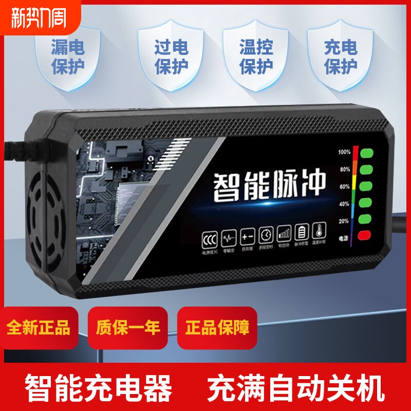 电动车电瓶充电器48v12ah60v20a72v适用于爱玛雅迪三