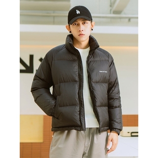 冬季 白鸭绒羽绒服男2025新款 立领无性别学生百搭 痞帅短款 户外美式