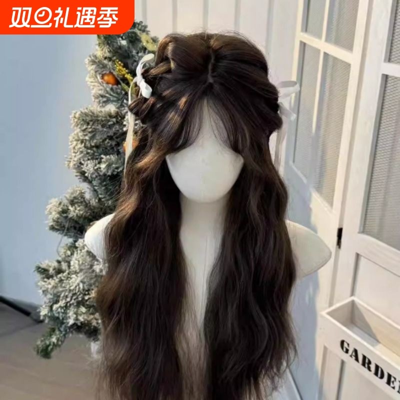 水舞沙假发女长卷发羊毛卷Lolita公主假发中分八字刘海整顶全头