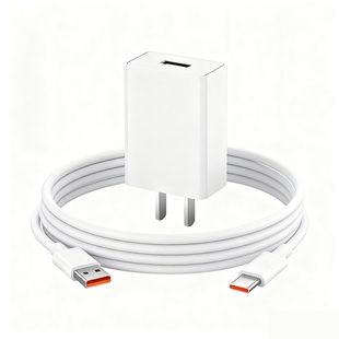 驯龙师5V2A单口充电头+Type-C白线1米单条套装