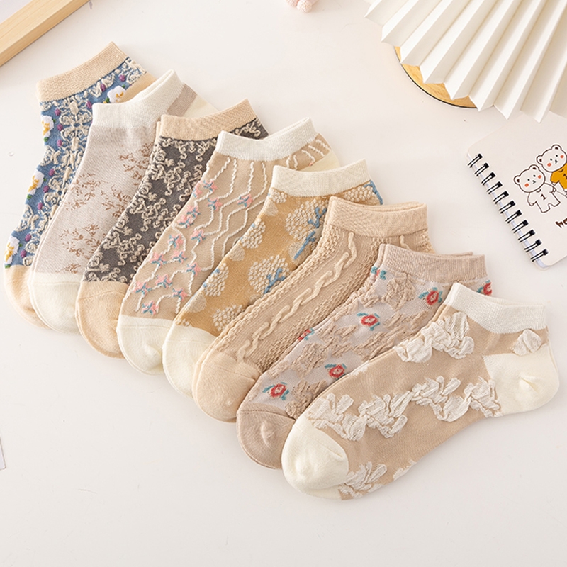 袜子女船夏季薄款透气ins潮日系