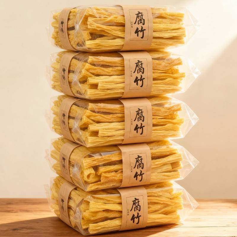 恰童年优质火锅食材腐竹干货豆皮头层手工薄豆腐皮炒菜凉菜搭档