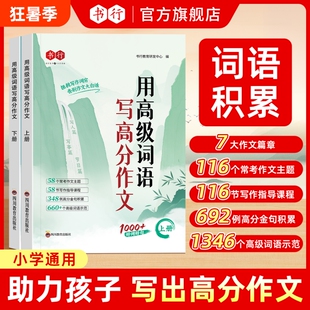 【现货速发】用高级词语写高分作文 小学作文写作方法技巧词语素材积累用高级词语写高分作文金句高级词语示范常考作文主题书籍L