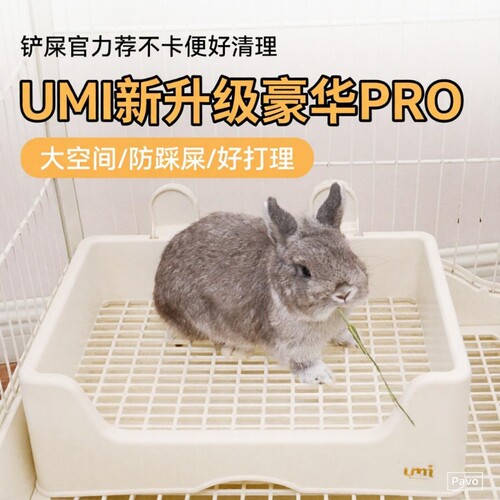 umi兔子厕所兔子尿盆防喷尿托盘式防掀翻高颜值龙猫兔厕大号便盆
