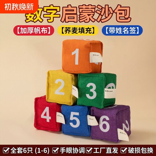 数字沙包幼儿园小学生认知启蒙