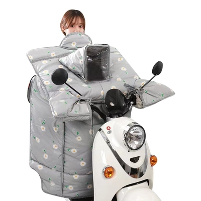 秋冬亲子款电动车挡风被加大加厚电瓶摩托车防雨挡风保暖护膝D092