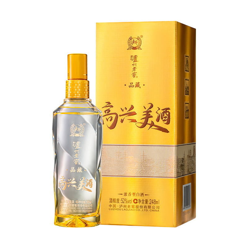 泸州老窖高兴美品藏白酒248ml*1瓶/6瓶